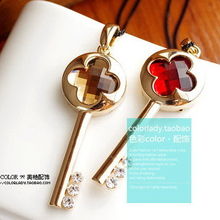 欧美风尚 18k镀金钥匙长项链，打造优雅公主范